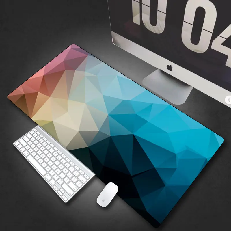 Creative personality mouse pad gaming customizable geometric pattern desktop gasket washable 3D rubber | Компьютеры и офис