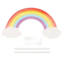 Радужный торт Топпер день рождения спрос среди детей декорирование тортов капкейк Топпер для свадьбы десертный стол украшения