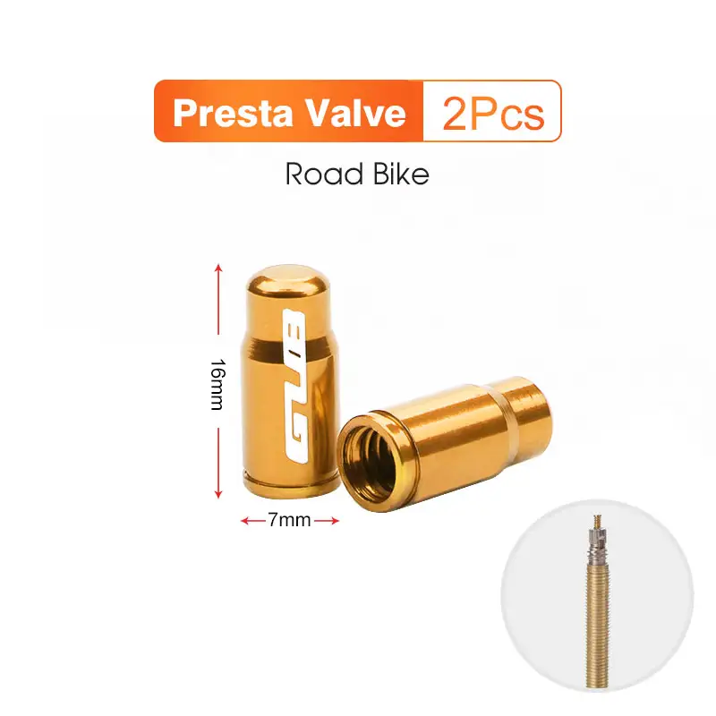 2pcs GUB Aluminum CNC Bicycle Tire Valve Cap MTB Road Bike Tube Tyre Gas Nozzle Cover for AV FV Schrader Presta Valve Dustproof - Image 8