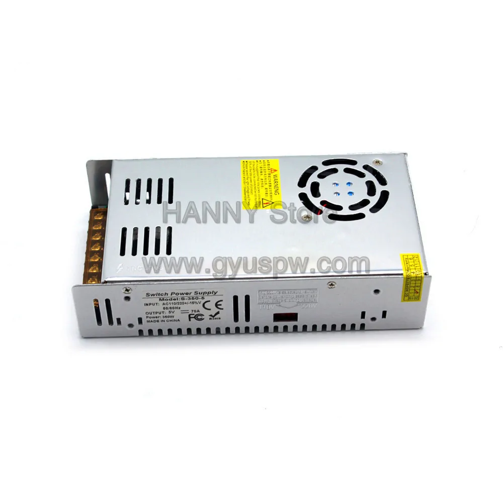 Импульсный источник питания DC 5V 70A 350W преобразователь драйвера 110v 220v AC к DC5V SMPS для светодиодный USB дисплей освещение монитор CCTV