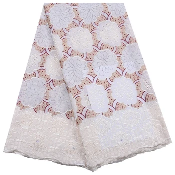 

2019 Swiss Voile Lace In Switzerland High Quality Nigerian Lace Fabric Soft African Cotton Lace Fabric For Women Dress A1771