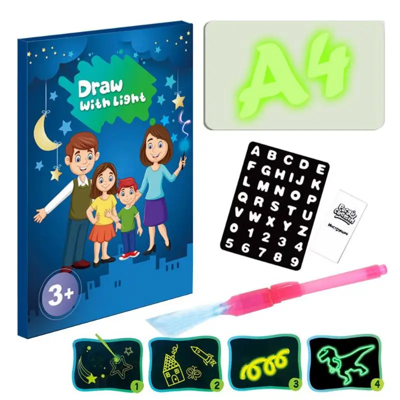 A3 A4 A5 светодиодный светящийся чертежный щит, игрушка для новорожденного ребенка, для рисования граффити, рисования, планшета, рисования, игрушки для детей, рождественский подарок