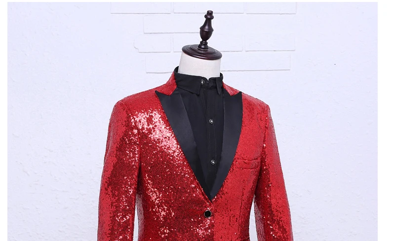 PYJTRL, Мужской приталенный пиджак, Модный золотой Королевский Синий Красный Серебряный блейзер с блестками, Мужская одежда для сцены, Блейзер, дизайнерские костюмы для певцов