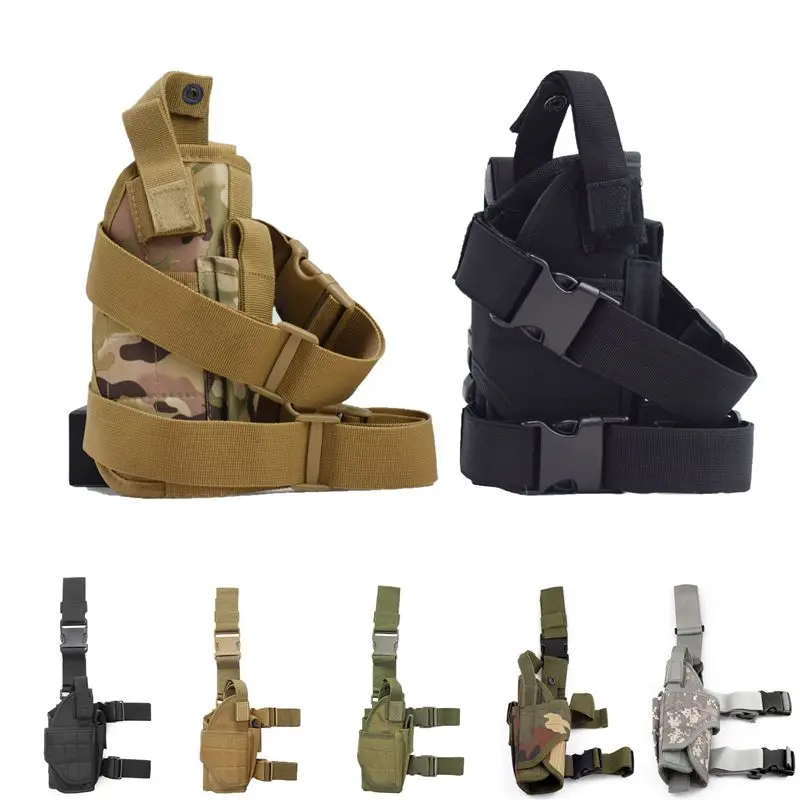 

Right Hand Tactical Drop Leg Thigh Holster Adjustable Gun Holster For Universal Gun Military Hunting Airsoft Gun Carry Case