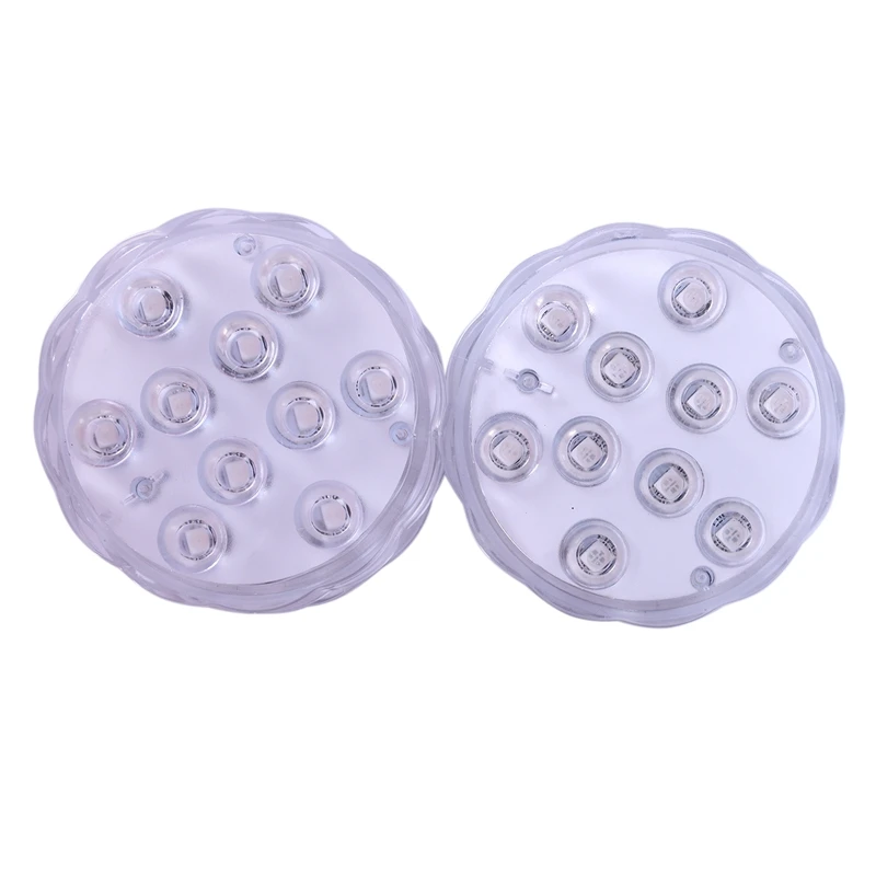 

10 LED Lights RGB Submersible Waterproof Wedding Party Light Vase Base Floral LED Light with Remote Control