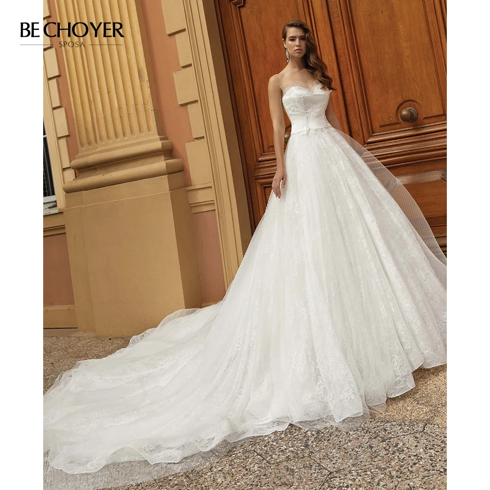 Vestido de Noiva романтическое свадебное платье из фатина с аппликацией милое принцессы