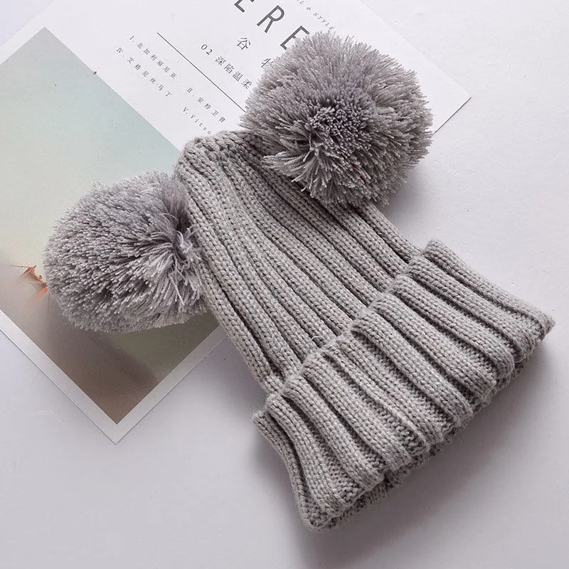 Children's hats keep warm in autumn and winter lovely girls boys and girls baby thickened knit hats are suitable for children ag