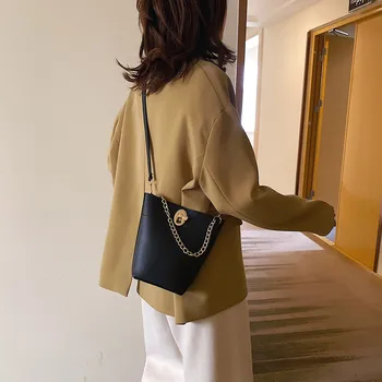 

2020 New Fashion Leather Bag Casual Wild Bag Shoulder Messenger Bag Fashion Women's Solid Color Large Capacity Leather Shoulder