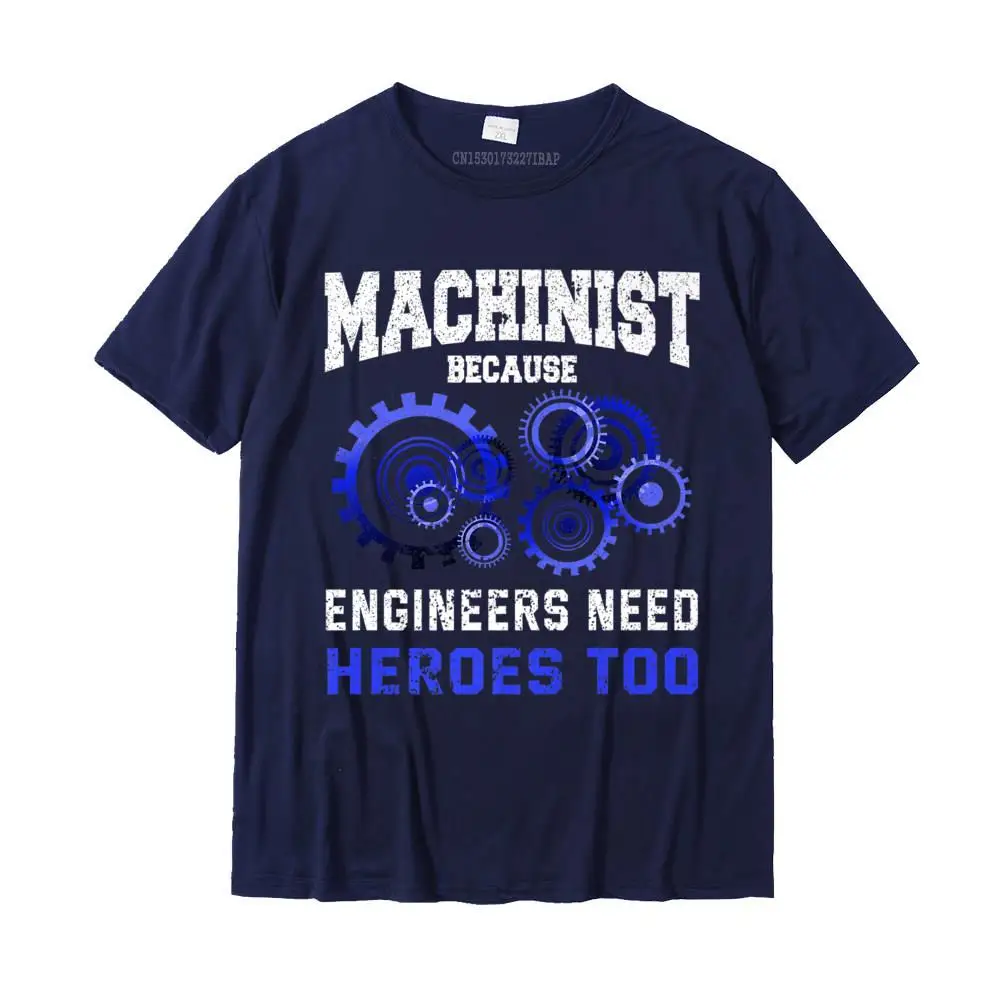 Europe T-Shirt Oversized Round Neck Gift Cotton Fabric Men Tops & Tees Fashionable Short Sleeve Tees Wholesale Machinist Shirt Funny CNC Operator Joke Quote Machinist Gift Premium T-Shirt__MZ24066 navy