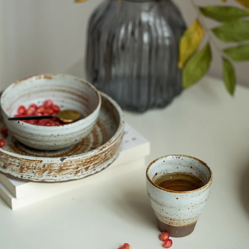 Китайский стиль, ручная работа-сделанная чашка для воды, Бытовая керамика, ретро чашка для чая, одиночная маленькая чашка для воды, посуда для напитков