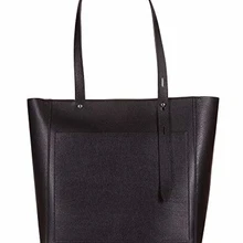 Сумка-тоут Pebble Donna, Due Manici, Pelle, Nero, L28 X A 36 X P13cm