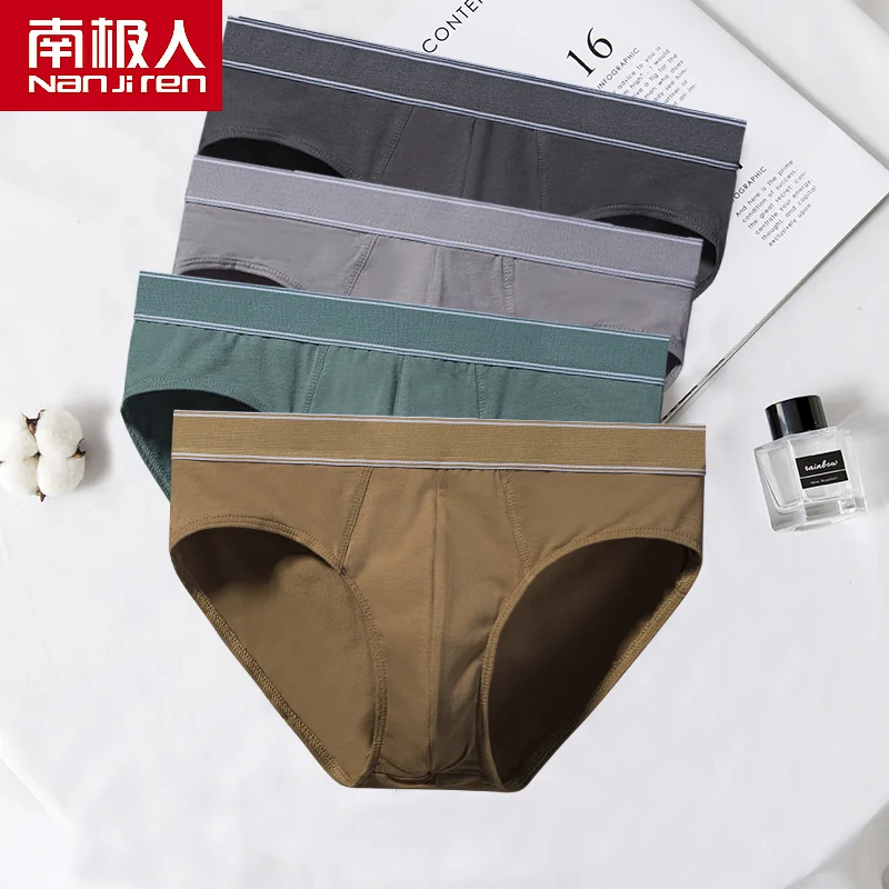 4Pcs/Lot New Men Briefs Cotton Underwear Men's Panties Underpants Male Comfortable Panties Sexy Men Shorts Man Bikini Briefs Hot