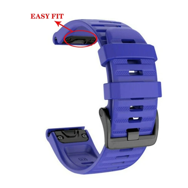 JKER силиконовый ремешок для часов Quick Fit для Garmin Fenix 6X Pro Easyfit ремешок для наручных часов Garmin Fenix 6 Fenix 5X 5 3 3HR часы - Цвет: Lake Blue