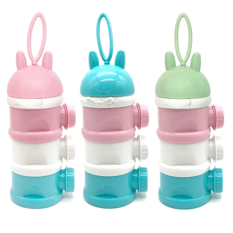 

3-Tier Side Adjustable Milk Box Portable Nursing Infant Large Size Milk Cans Baby Clothing Milk Powder Storage Box Milk Containe