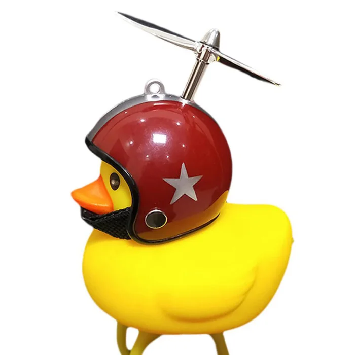 Duck Bell With Three-leaf Propeller DIY Modeling Horn Easy Installation Warning Bicycle Safe Durable Motorcycle Accessories