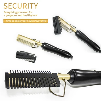 

Hair Straightener Flat Irons Straightening Brush Hot Heating Comb Hair Straight Styler Corrugation Curling Iron Hair Curler Comb