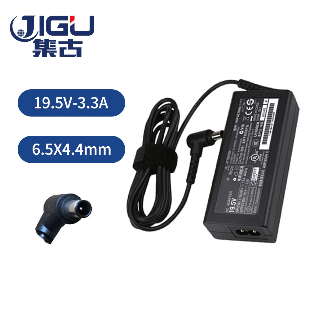 JIGU Замена для Sony 19 5 V 3.3A 6 5*4 4 мм 65 Вт PCGA AC19V1 AC71 VGP AC19V43 AC19V44 AC19V48 PCG 705|19.5v sony| |