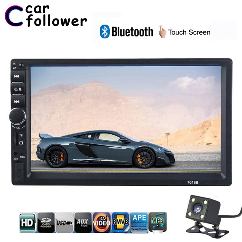 

2 Din Car Radio MP5 Player Mirror Link General Models 7'' inch HD Touch Screen Autoradio Bluetooth Auto Stereo Rear View Camera