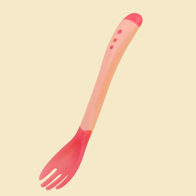 pink fork Набор для кормления ребенка, миска, ложка на присоске, детская посуда, обучающая посуда, миска для еды, миска для кормления детей - Color: pink fork