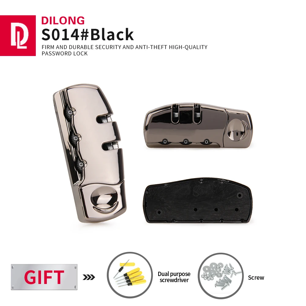 DILONG S014 Luggage buckle locks accessories original aluminum frame box suitcase trolley case side repair safe lock | Багаж и сумки