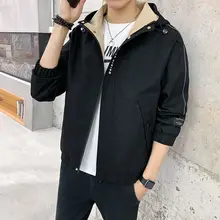 

Jacket 2021 Men's Spring Fashion Tooling Hooded Top Black Coat Tidal Current Streetwear Leisure Recommend Free Shipping
