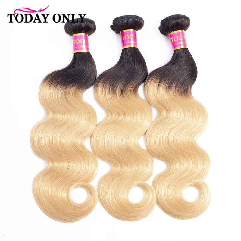 TODAY ONLY Blonde 1/3/4 Bundles Body Wave Bundles Brazilian Hair Weave Bundles Ombre Human Hair Bundles 2 Tone 1b 27 Remy Hair TODAY ONLY Blonde 1/3/4 Bundles Body Wave Bundles Brazilian Hair Weave Bundles Ombre Human Hair Bundles 2 Tone 1b 27 Remy Hair
