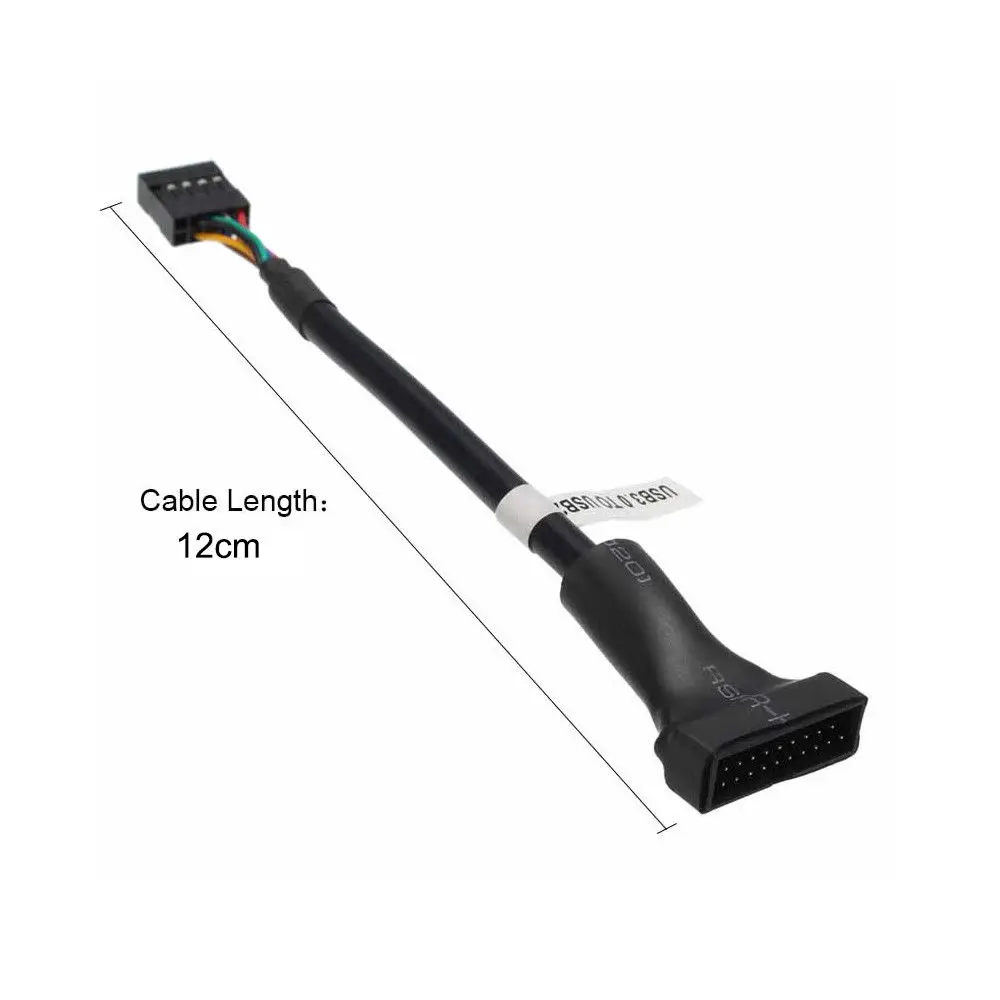 USB 3,0 20 контактный разъем для материнская плата USB 2,0 9-контактный Женский конвертер адаптер CableLightweight и портативная конструкция