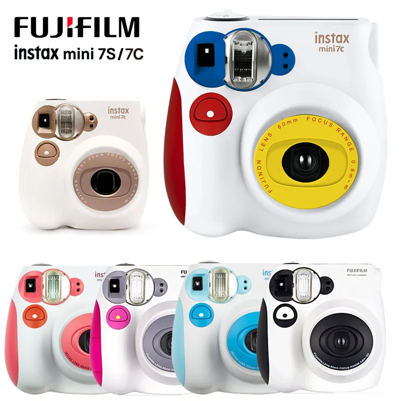 Новая красочная Fuji Fujifilm Instax Mini 7C 7S мгновенная камера мини-пленка для фотосъемки с