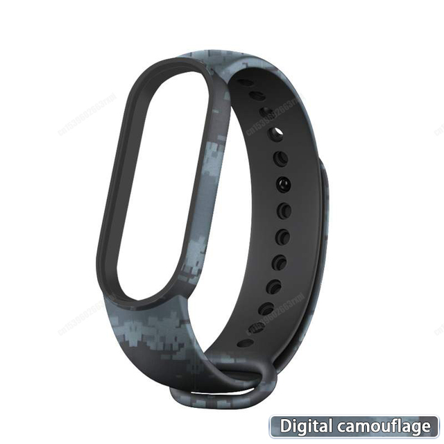 For Xiaomi Mi Band 3 4 5 6 Two-Color Watch Band Wristband Silicone Miband Smart Silicone Bracelet Mi3 M4 M5 Mi6 Glass Film