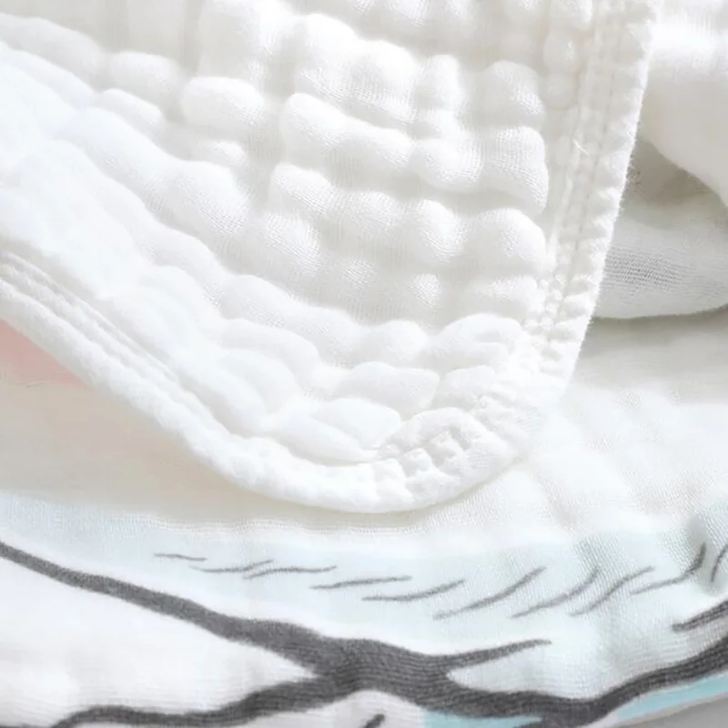 Детское одеяло муслиновое полотенце для купания, детское одеяло для сна, летняя хлопковая коляска для новорожденных, 110*110 см