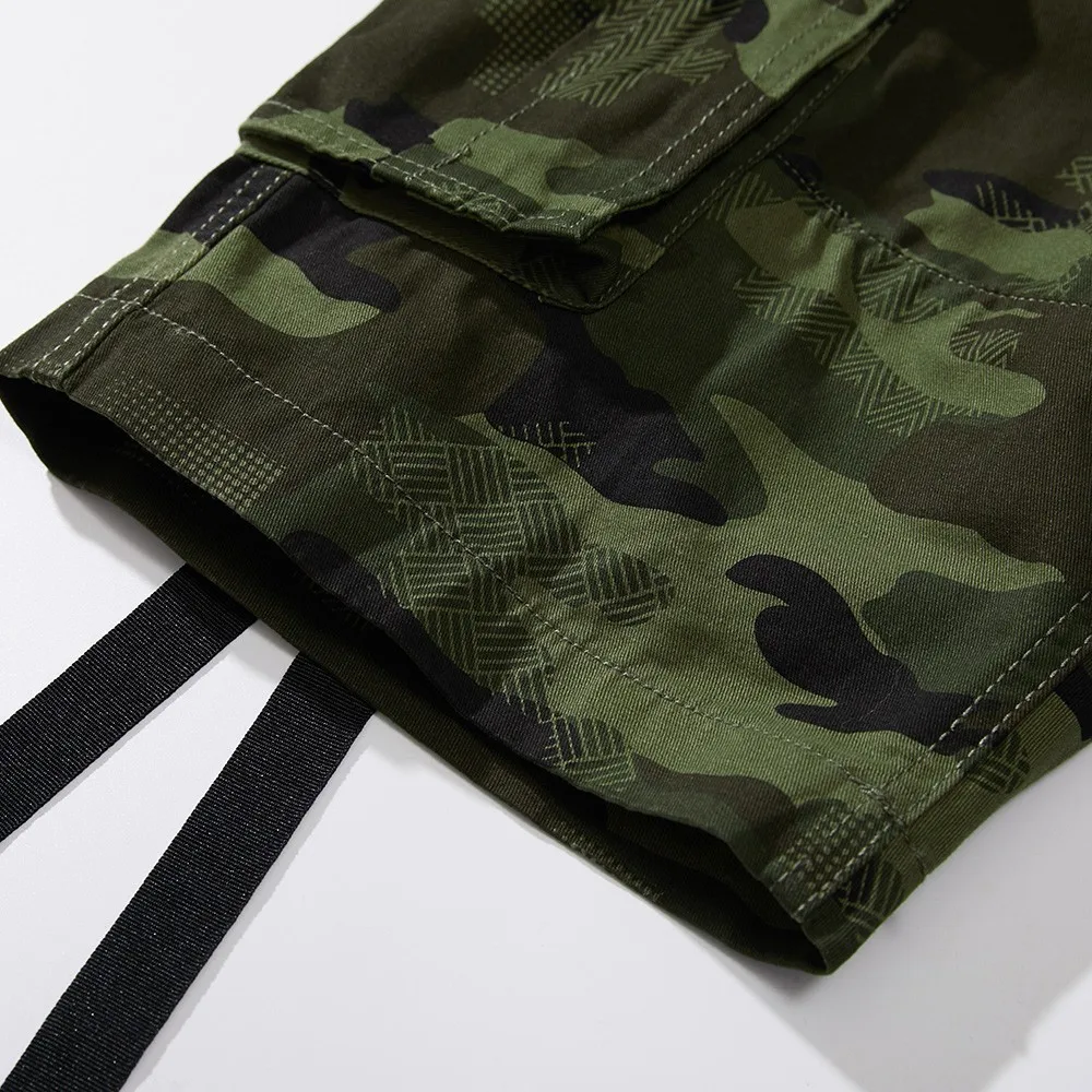 Military Camouflage Shorts Men Multi Pockets Army Cargo Shorts Male Summer Casual Loose Cotton Camo Tactical Shorts Sweatpants