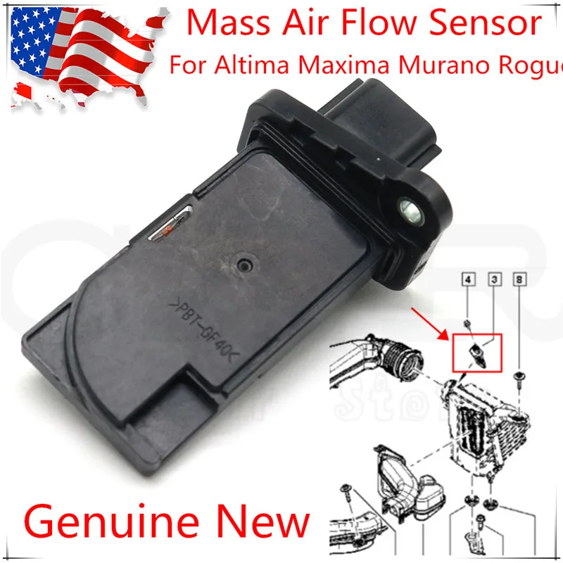 Sensor de flujo de aire masivo MAF, AFH60M 47 22680 3VA0A para Nissan