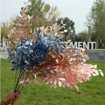 

Fake Long Stem Willow (5 stems/piece) 41.73" Length Simulated Plastic Salix Leaf for Wedding Home Decorative Artificial Plants