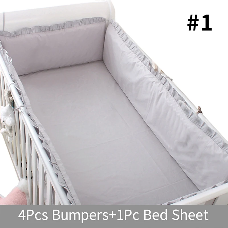 5 шт. Детские бортики для кроватки, защита для кроватки, подушки, хлопковая кроватка для новорожденного вставки для кроватки, детская кроватка, забор, Комплект постельного белья для малышей - Цвет: 1  110
