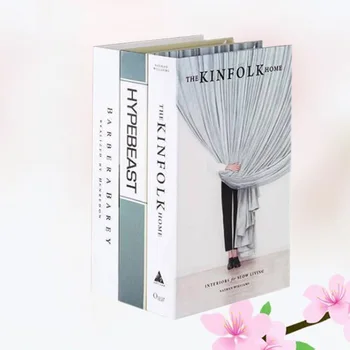 

3pcs Fake Book Decoration Prop Simulation Book Ornaments for Hotel Book Room Store Random Pattern