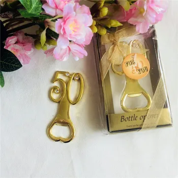 

New Arrvial Beer Opener for Party Gifts Event Decoration Unique 50th Bottle Opener Birthday Anniversary Party Favor Supplies