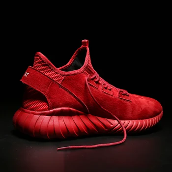 

Breathable Men Sneakers Genuine Leather Running Shoes for Men Outdoor Comfortable Walking Shoes Black/Gray Athletic Sport Shoes