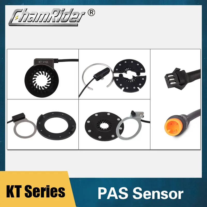 

ChamRider KT PAS Pedal Assist Sensor V12L D12L BZ-4(8) BZ-10C Julet Waterproof Connector 6 Magnets Dual hall Sensors 12 Signals