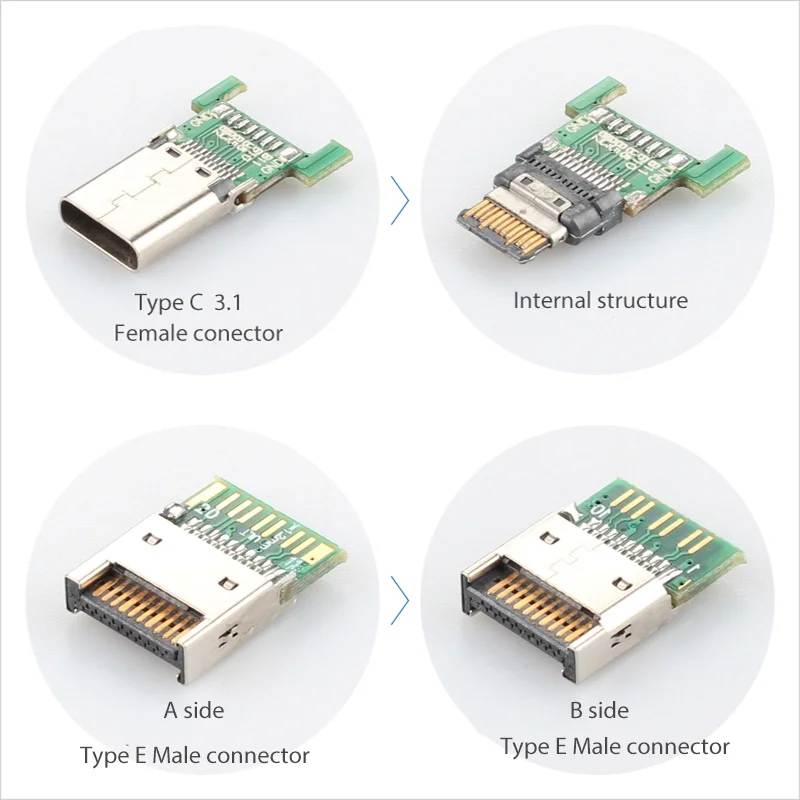 Крепление на панель 10 Гбит/с USB 3,1 Gen 2 ключ A 20 pin штекер для usb type C женский кабель 0,5 м