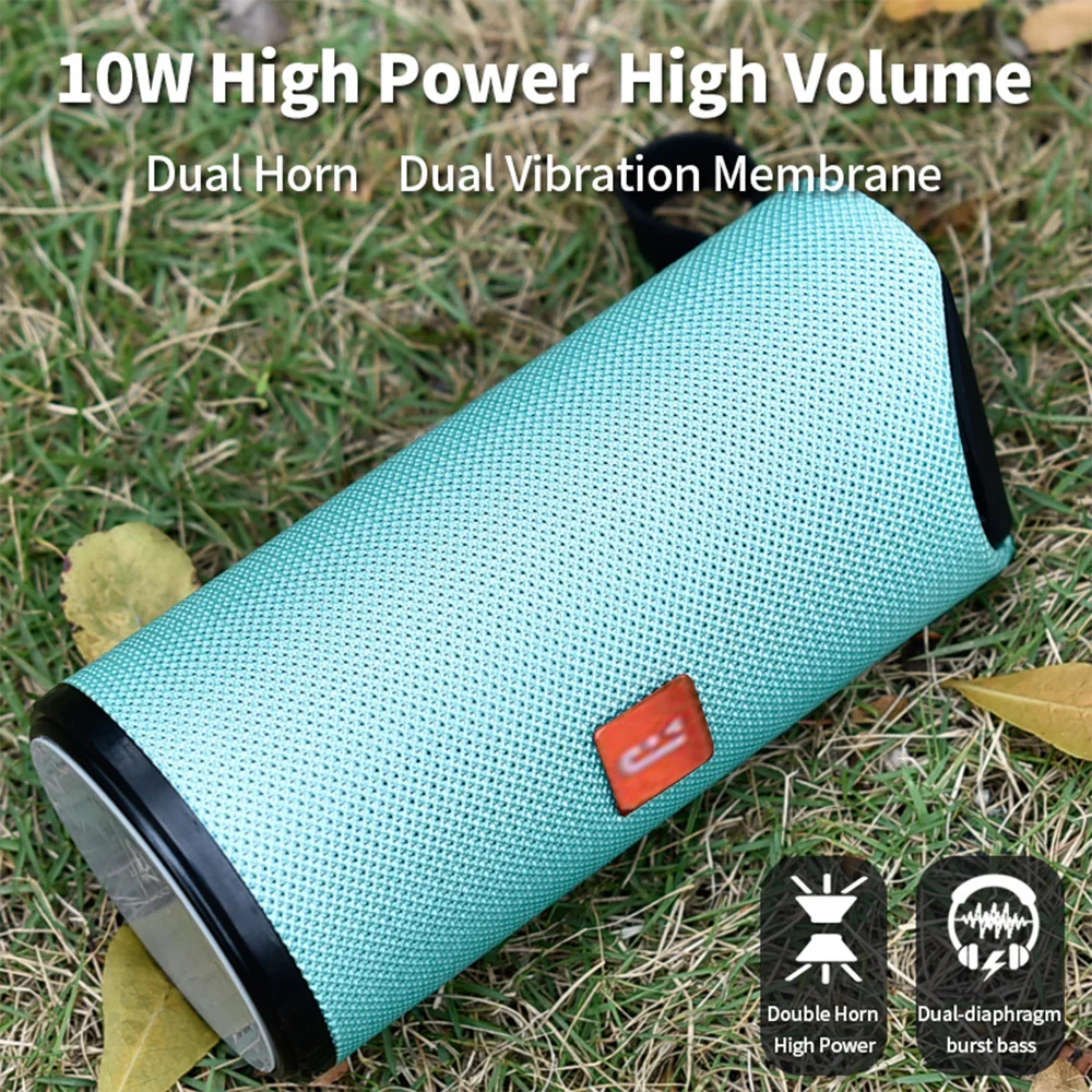 TG Bluetooth динамик портативный Открытый громкий динамик беспроводной мини Колонка 3D 10 Вт стерео музыка объемный Поддержка FM TFCard бас-бокс