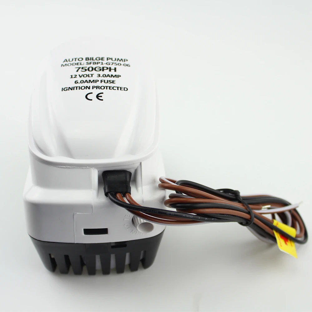 Трюмный насос 750GPH DC12V Автоматический погружной лодочный Трюмный насос для лодок Автоматический водяной насос с Поплавковым выключателем бак для приманки/рыба