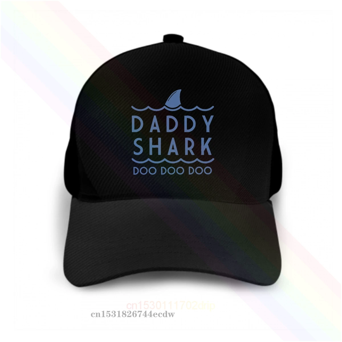 Black cap Daddy Shark Doo Letters Logo 2020 Newest Popular Baseball Cap Hats Unisex | Аксессуары для одежды