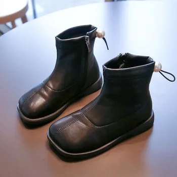 

Children'S Shoes Fashion Ankle Martin Girl Winter Boot 2020 New Kids Plush Warm Snow Leather Boots 3 6 7 8 9 10 11 12 Year Old