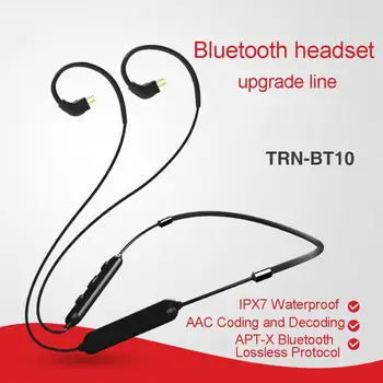 

TRN BT10 Wireless Bluetooth Cable 4.2 APT-X IPX7 Waterpproof Cable headset Waterproof Cable For V10/20/80 Yinyoo HQ5 HQ6 HQ8 New