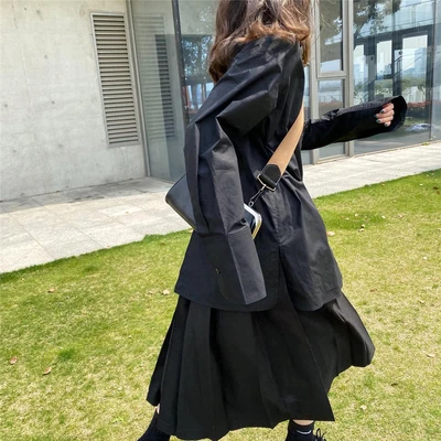 Design sense irregular long-sleeved Shirt Women