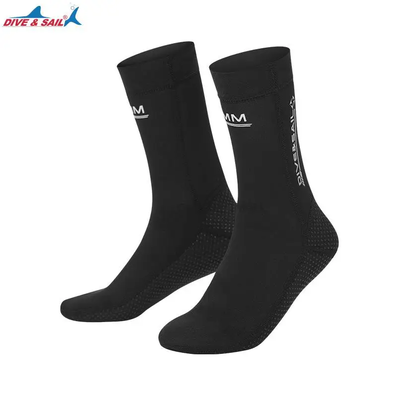1 Pair 3mm Neoprene Diving Socks Shoes Wetsuit Shoes Warming Snorkeling Diving Surfing Socks Water Boots Non-slip Beach Boots 4