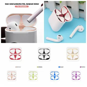 

Metal Dust Guard For Apple AirPods 2 Case Protective Sticker Dust-proof Inside Protection Earphone Air Case Pods Cover Stickers