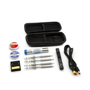 

SEQURE Mini SQ-001 65W Digital OLED Soldering Iron Kit w/Tool Bag - Black
