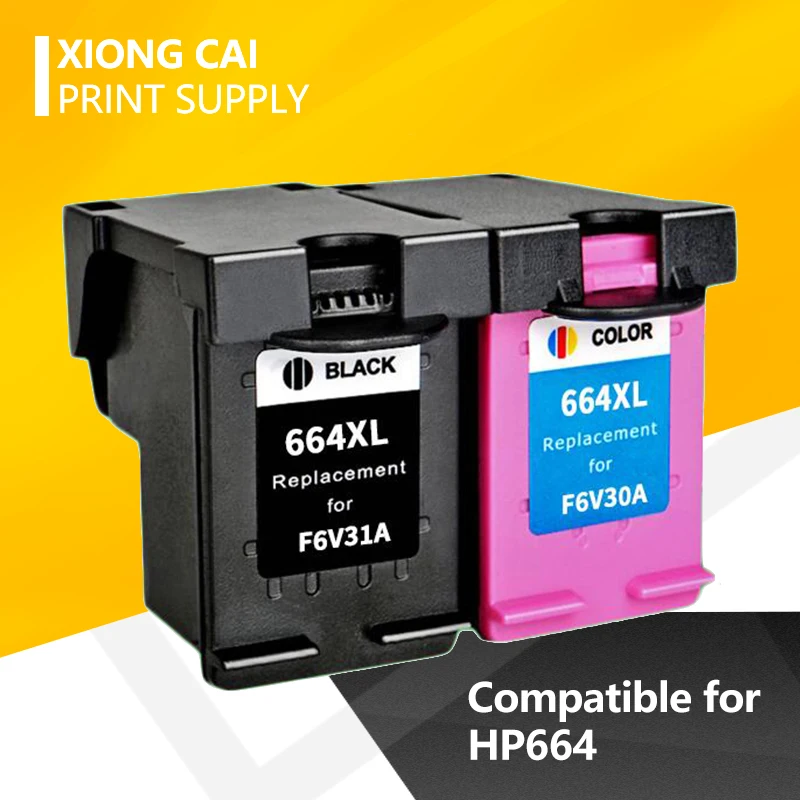 Совместимость с фотографиями XiongCai 664 для HP664 XL DeskJet 1115 2135 3635 1118 2138 3636 3638 4536 4676