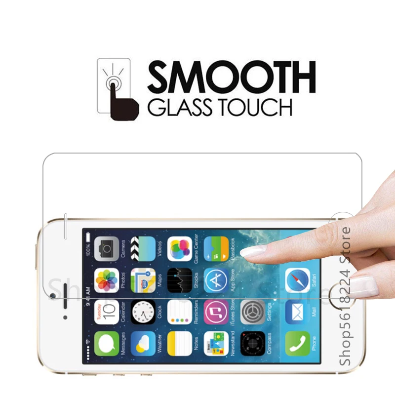 Чехол для iphone se защитный экран из закаленного стекла i phone s5 c5 es iphone5 iphone5s 5c